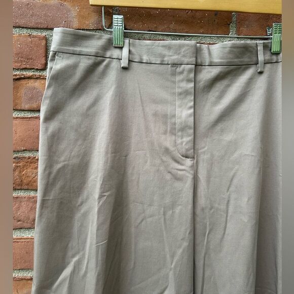 Eileen Fisher Stretch Cotton Twill Wide Leg Trouser Pant Cocoa - Picture 7 of 10